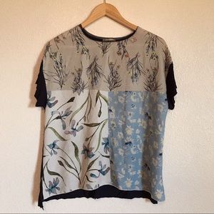 ZARA - floral print blouse